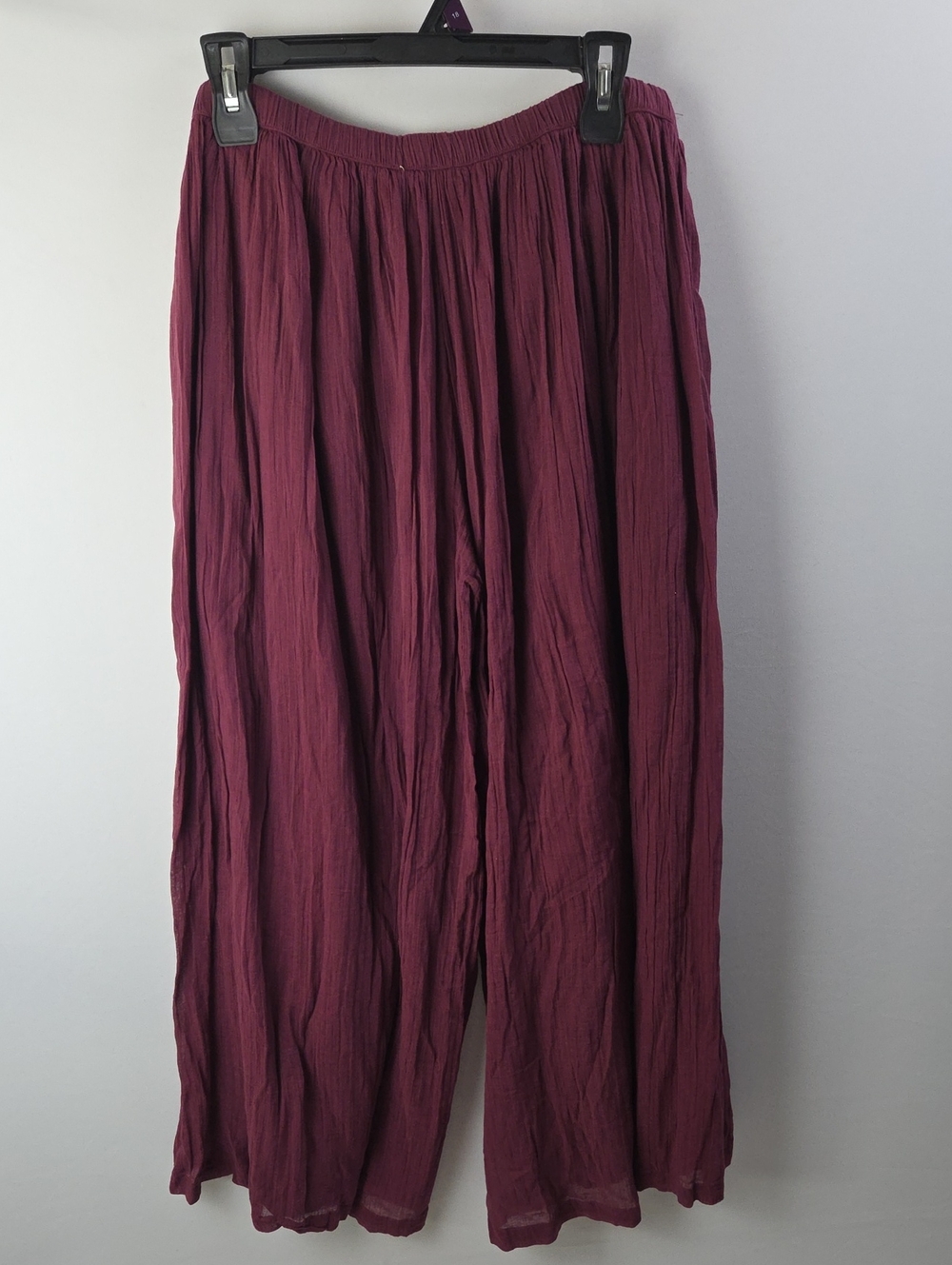 Free People Free-est Harlem Wide Leg Pull Up Pants Sz XL Boho Bohemian Euro Boho - Picture 6 of 13